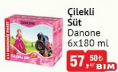 DANONE ÇİLEKLİ SÜT 6X180 ML